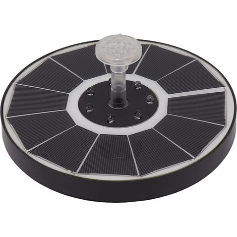 Solar-Springbrunnenleuchte mit 8 Düsen, 3,5 W, 900 mAh, farbenfroh, leistungsstark, Solar-Vogelbad, für Garten und Vogeltränke, klare Düsen (1/5)