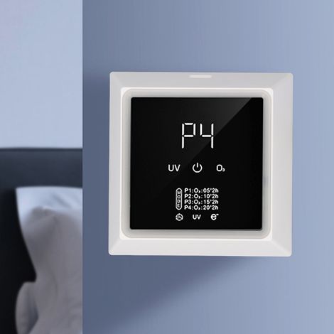 Purificador de aire nano silencioso con ionización negativa para dormitorio, cocina, oficina, blanco (1/5)
