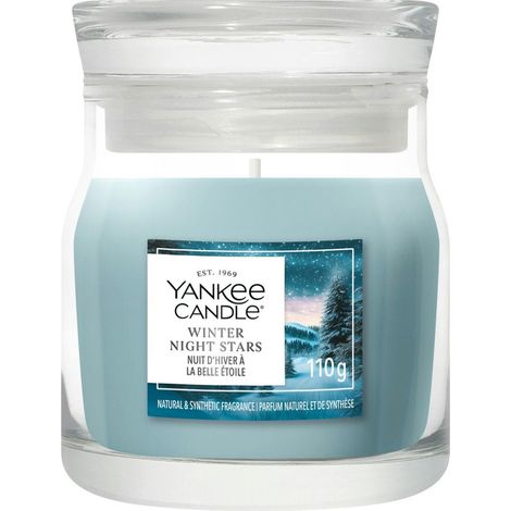 Candela Piccola Signature Winter Night Stars Blu Yankee Candle