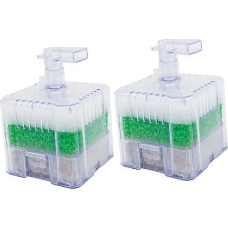 2 Pièces Filtre Réservoir Étang Éponge Fonctionnalité Dissolvant Pompe Aqua Air Tampon Diffuseur Ajustable Poisson Boîte Eponge Plastique (1/5)
