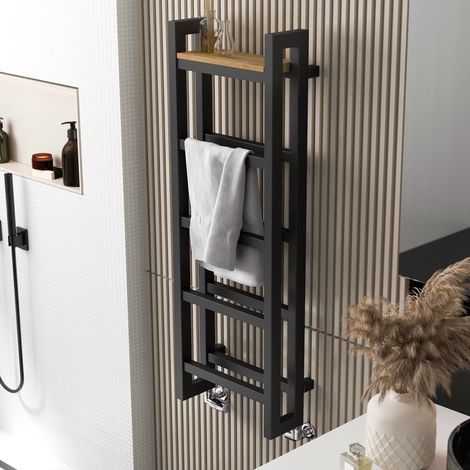 Terma Stand Designer Bathroom Heated Towel Rail Radiator Grey Steel 1150 x 400mm (1/5)