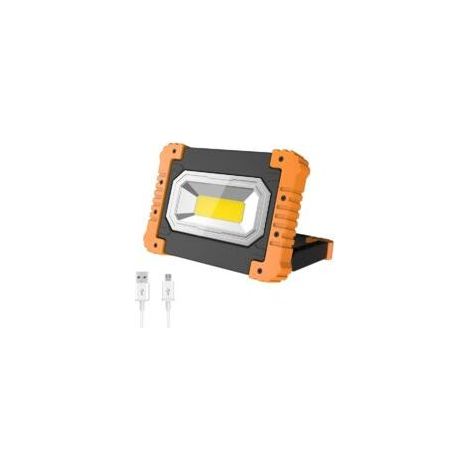 Proyector LED Recargable, Luz de Trabajo Portátil USB Impermeable para Obra, Garaje, Taller, Camping, Pesca y Senderismo (1/5)