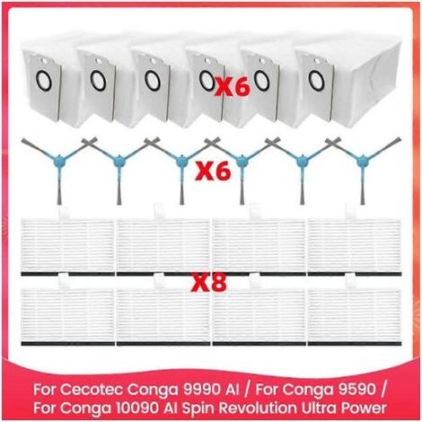 Pièces détachées pour aspirateurs domestiques Cecotec Conga 9990 AI/Conga 9590/Conga 10090 AI Spin Revolution Ultra Power (1/5)