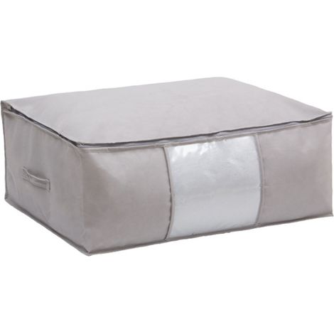 Sac de rangement pour couette grande capacité, réutilisable et durable, en nontissé, idéal pour les étudiants, les voyages et les dortoirs (XL 70 x 50 x 30 cm / 27,56 x 19,69 x 11,81 pouces).
