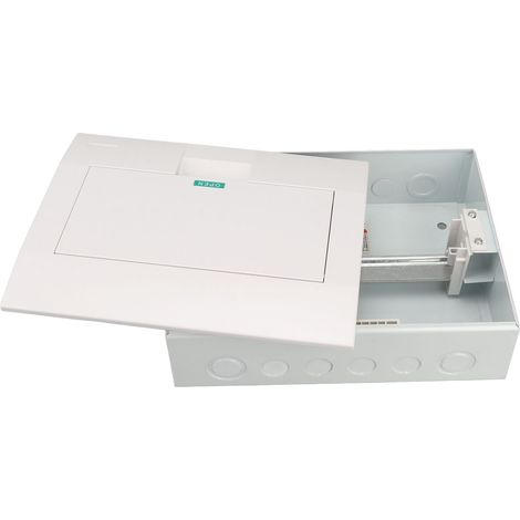 Coffret de Distribution Électrique 12 Circuits sur Rail DIN, Boîtier de Protection Monté en Surface (1/5)