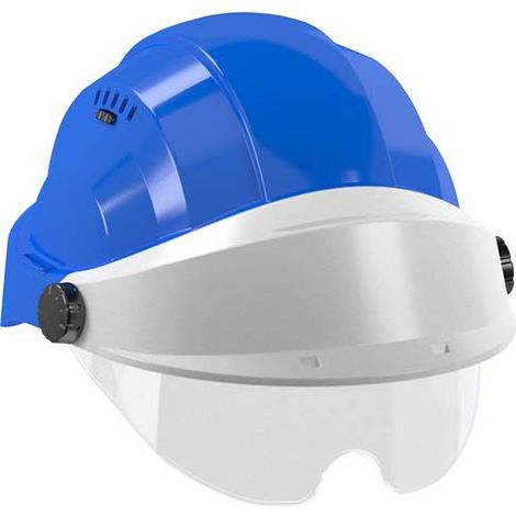 CASQUE 'ORIZON' BLEU VISIERE GRISE AVEC LUNETTE TALIAPLAST - 563748