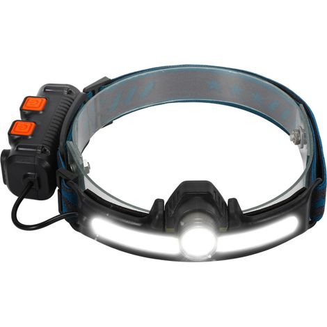 SWANEW Lampada Frontale Ricaricabile a LED 5 modalità. Rilevatore di Movimento IPX65 Impermeabile per la Pesca il Ciclismo 1000 Lumen(1-St) (1/5)