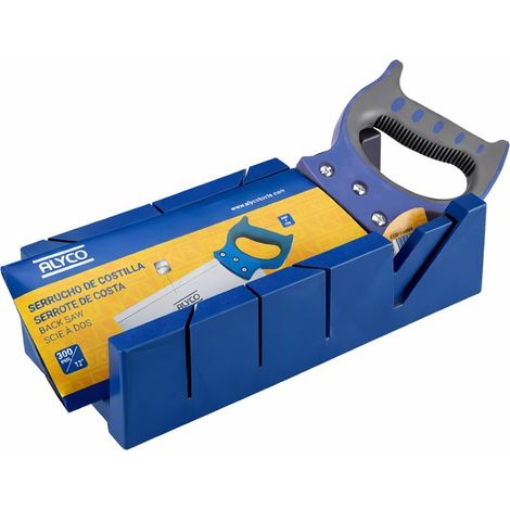 PACK CAJA INGLETEAR+SERRUCHO 300 MM