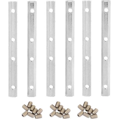 Aluminiumprofil, Kohlenstoffstahl, gerader Innenverbinder, Standard (2020 M5, 6 Stück)