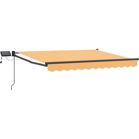 Toldo manual retráctil con LEDs Arena 100% Poliéster y Aluminio