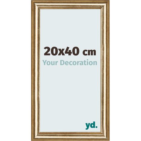 yd. - Cadre photo 20x40 - Or Antique - MDF - Lazio