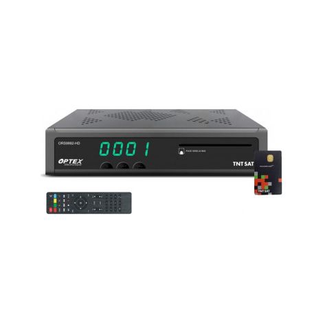 OPTEX Récepteur TV Satellite HD Timeshift EPG Péritel HDMI + Carte TNTSAT (1/3)