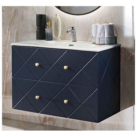 Ensemble salle de bain avec meuble vasque - 90 cm - Aurore Blue - Livraison gratuite