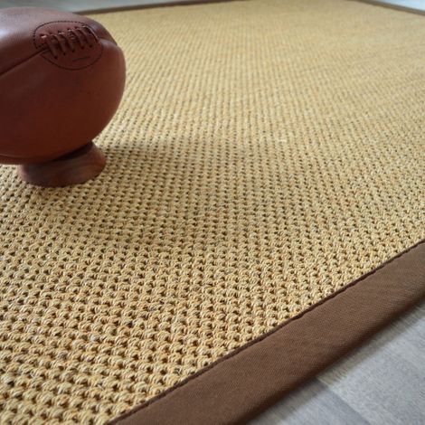 Tapis sisal - Kidara chaume - Ganse brune - 120 x 170 cm (1/5)