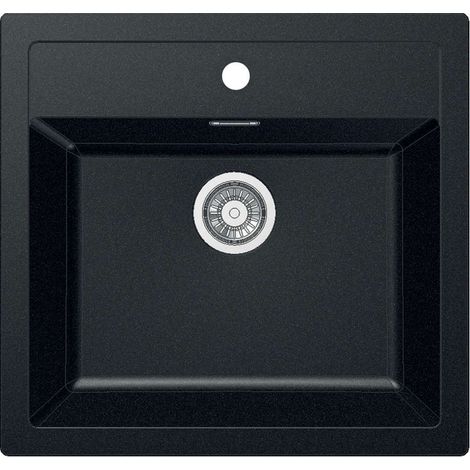 Franke Sirius - Lavello in tectonite SID 610, 56x53 cm, nero 114.0264.011 (1/4)