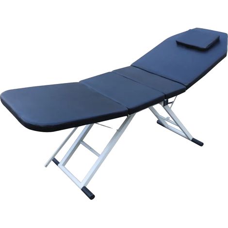 Table de massage, design pliable, facile à nettoyer, Noir (1/2)