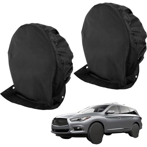 2 pièces Housse de Protection de Roue, 80 80cm, Housses pour Roues, Housses de Protection pour Roues, Housses de Protection pour pneus de Voiture, Convient aux remorques, Camping-Cars, SUV, etc. (1/5)