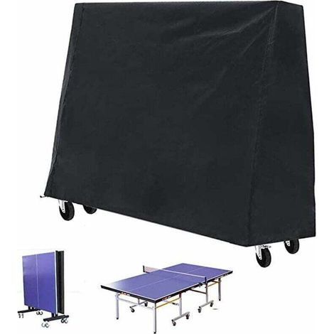 Copertura per tavolo da ping pong FOREHILL - per uso interno ed esterno, con coulisse sul fondo (165×70×185 cm)