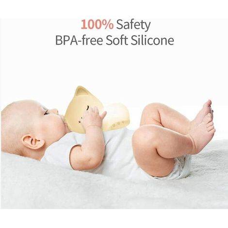 Veilleuse Enfant Chat,Veilleuse Bébé,Veilleuse Bebe Enfant Rechargeable,Veilleuse Bébé LED Portable Fille Adulte Garcon,Veilleuse Tactile Silicone Portable,Cadeau Lumineux,Lampe Veilleuse Bebe (1/4)