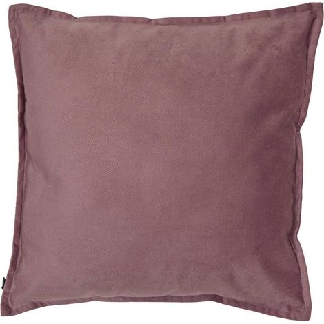 Coussin Déco Uni "Lilou" 45x45cm Parme (1/5)