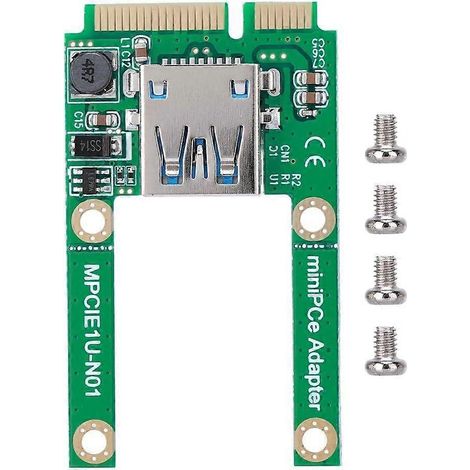 Carte de conversion mSATA vers USB, carte d'extension Mini PCI-E USB 2.0, adaptateur mPCI-E pour Windows 2000/XP/Vista/7/8/L (1/5)
