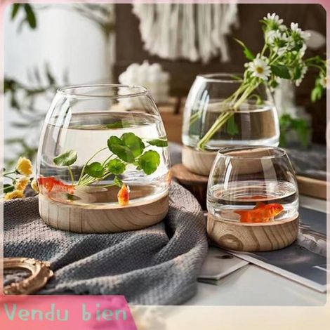 Garosa vase fait main Vase en verre polyvalent, magnifique pièce maîtresse pour réception de mariage, décoration de la deco vase (1/4)