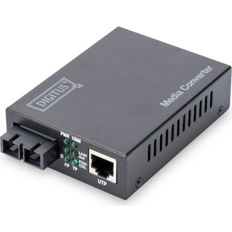 DIGITUS Medienkonverter Fast Ethernet RJ45/SC Multimode