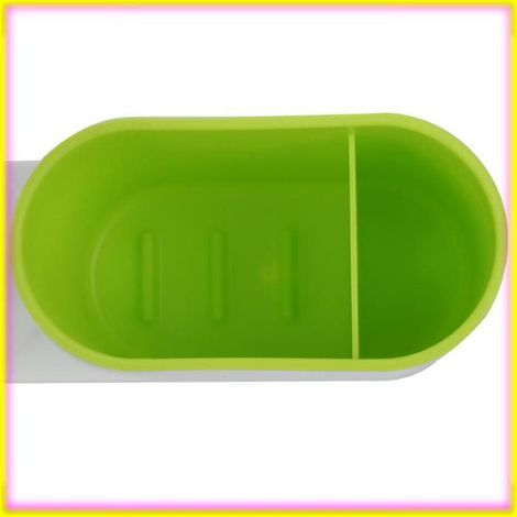 keenso Distributeur de savon détergent Kit De Rangement Multifonctionnel Pour Distributeur De Savon éponge De OB art support Vert (1/5)