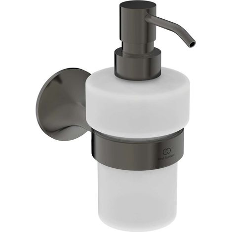 Ideal Standard La Dolce Vita - Dispenser di sapone con supporto, vetro/Magnetic Grey T5510A5 (1/3)
