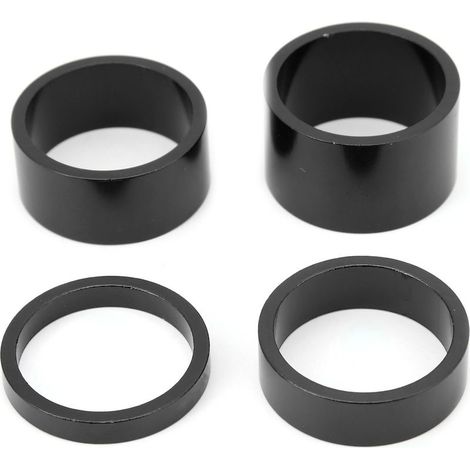 pièces rondelles de fourche avant vélo, entretoises de potence 5 10 15 20mm, cales noires pour guidon (1/5)