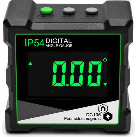 Inclinomètre Numérique Magnétique IP54 pour Bricolage Vert (1/5)