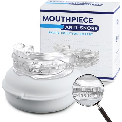 Orthese Anti Ronflement, Dispositif Anti-Ronflement, Appareil Anti Ronflement, Protection Anti Ronflement, Réglable Réutilisable Gouttière Anti Ronflement, Snore Stopper avec Boîte de Rangement