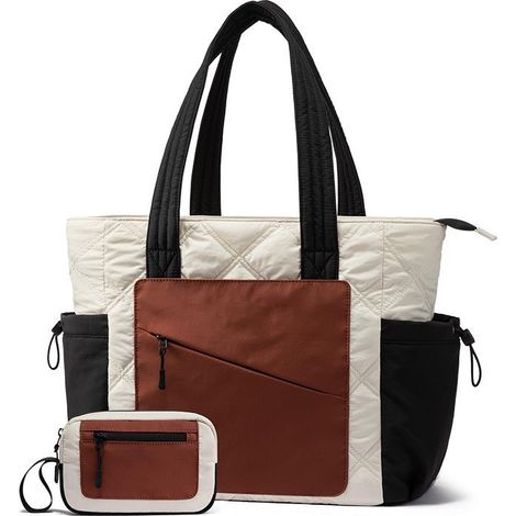 sac matelassé voyage pour femme avec fermeture éclair, bandoulière de voyage le travail et les vacan (1/5)