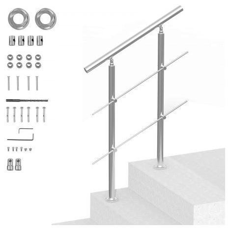 Rampe d'Escalier - 80 cm Main Courante Escalier pour Marches (1/5)