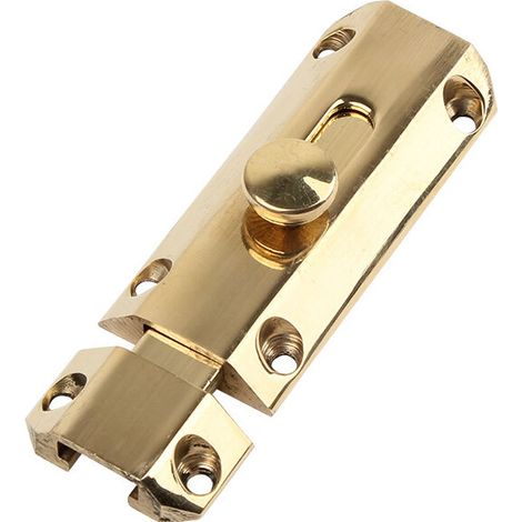 royaluxe - Lot de 2 En Laiton Pur Glissière Baril Porte Boulon Heavy Duty Porte Sécurité Verrou Verrou (1/3)