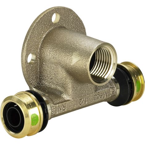 Pièce en T avec SC Raxofix 5324.3 en bronze silicium 16 mm x Rp1/2