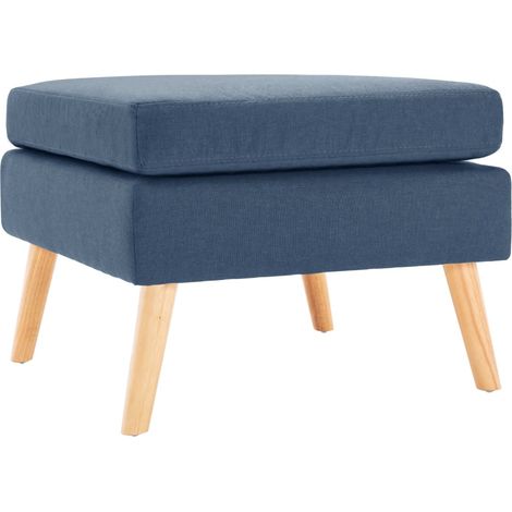 Repose-pied Bleu Tissu (1/5)