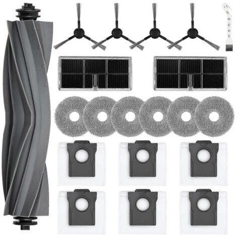 Pour aspirateur robot Dreame L10s Pro Ultra Heat / X30 Ultra : brosse latérale principale, filtre HEPA, serpillière, etc.