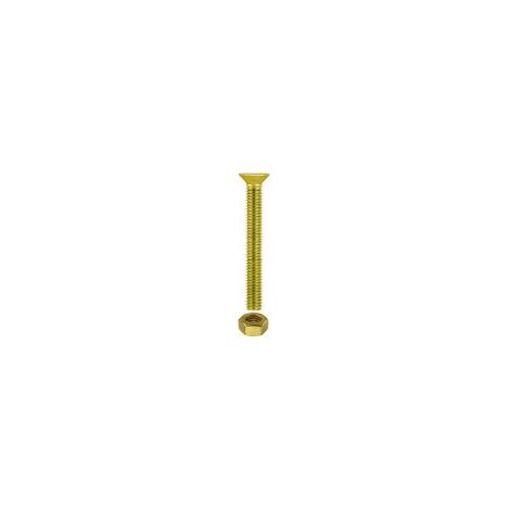 Viti per metallo testa cilindrica ottone M4 x 40 - 8 pz.