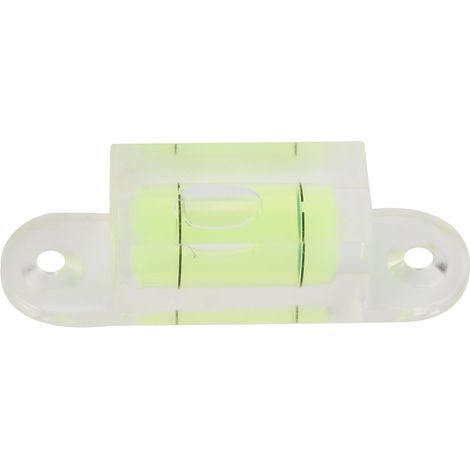 Mini-Wasserwaage aus transparentem ABS-Kunststoff mit Befestigungslöchern für Waagenkalibrierung, elektronische Waage und Kameraplattform.
