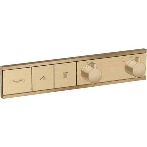 Module thermostatique RainSelect encastréavec 2 fonctions bronze brossé