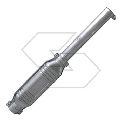 Silencieux avec collier de serrage et pare-pluie pour tracteur agricole SAME