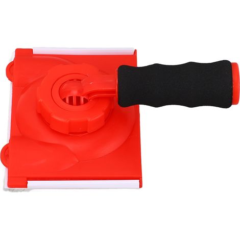 Outil de peinture pour bordures avec poignée rotative et verrouillage des angles, livré avec des tampons et gants de rechange. (1/5)