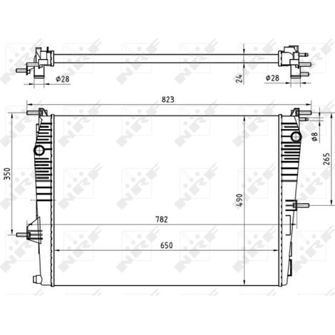 Radiateur, refroidissement du moteur NRF 53965 RENAULT 214100014R 214103792R