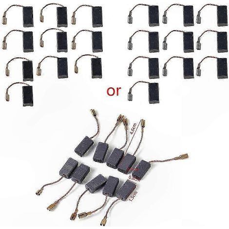 Jeu de 10 Charbons Moteur pour Meuleuse Angulaire, Compatible D11, Balais de Remplacement Haute Durabilité, Accessoire Outil Électrique (1/5)
