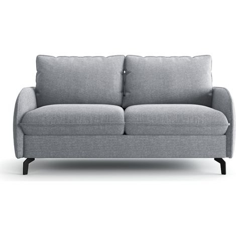 Sofá cama de 3 plazas en tela beige - BIANCA