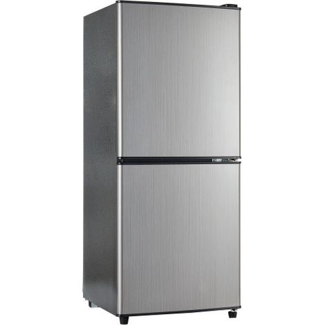 Minikühlschrank mit Gefrierfach 106L, Doppeltür Kühlschrank freistehend, 60L Kühlteil 46L 4 Sterne Gefrierfach, 42,5x44,5x102 cm