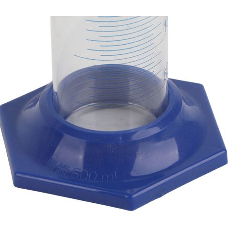 Jeux de cylindres gradués de laboratoire de 10 ml, 25 ml, 50 ml, 100 ml, 250 ml, 500 ml et 1000 ml. (1/5)