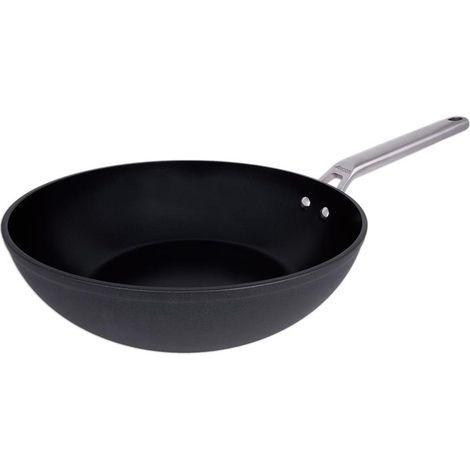 Wok antiaderente arcos hermanos sa nero 28 cm alluminio forgiato (1/4)