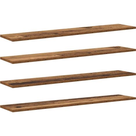 Maison Exclusive - Regalbrett 4 pcs Braun 100 x 20 x 1.5 cm Holzw